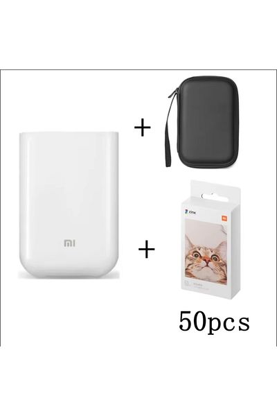 Choice printer case 50pcs Xiaomi AR Printer 300dpi Portable Photo Mini Pocket With DIY Share 500mAh Picture