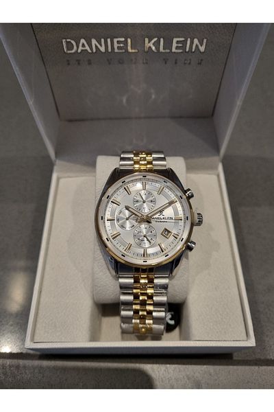 Daniel Klein New Model Silver Dial with Calendar Steel Bracelet 3 Atm Waterproof