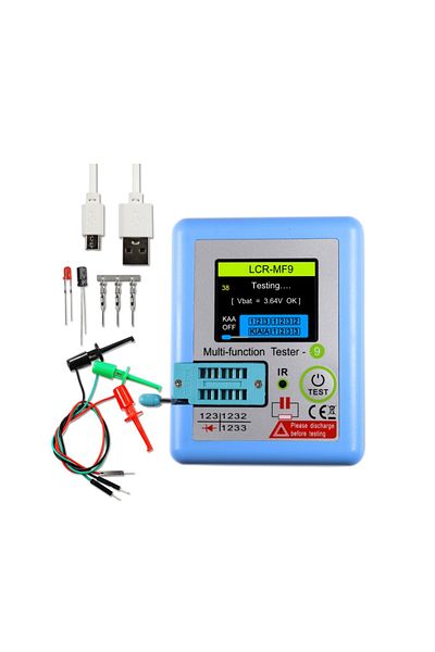 Choice LCR-MF9 MF9 Transistor Tester Diode Triode Capacitance Resistance Meter 1.8inch LCR ESR Meter NPN PN
