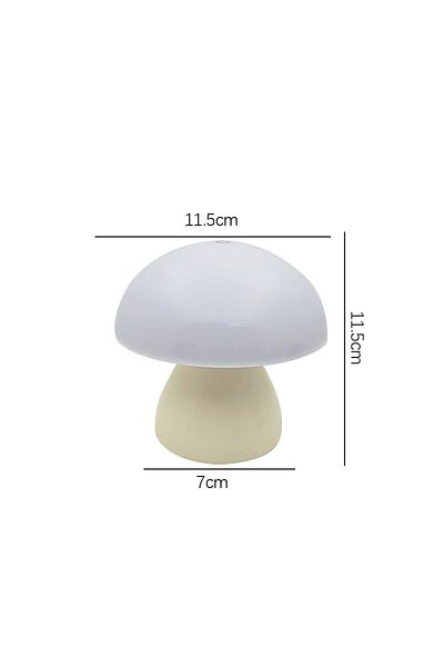 Choice yellow Mushroom Led Table Lamp Charging Touch Desk Coffee Bar, Hotel Bedroom Decoration, Nordic Crea