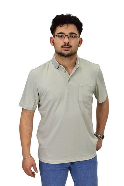 Raymons Ανδρικό μπλουζάκι με γιακά πόλο Mercerized με τσέπη 6270 BGL-ST04535