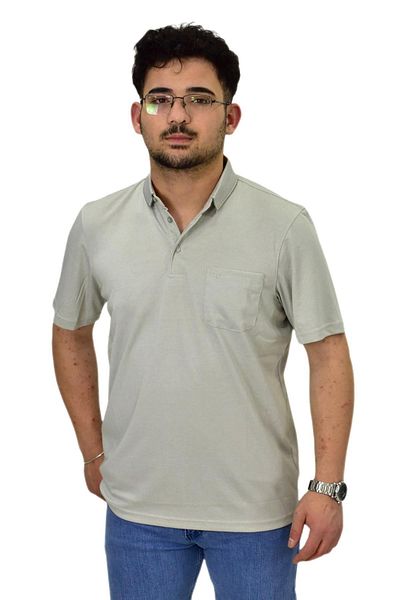 Raymons Ανδρικό μπλουζάκι με γιακά πόλο Mercerized με τσέπη 6270 BGL-ST04535