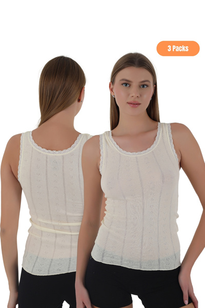 CNT Жіночий 100% бавовняний 3-шаровий жакардовий майка