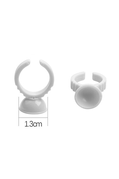 Choice1 حلقات غراء GlueRing-S، 100 قطعة، لتمديد الرموش، حاملات غراء فن الأظافر، أكواب لوحة الرموش للوشم