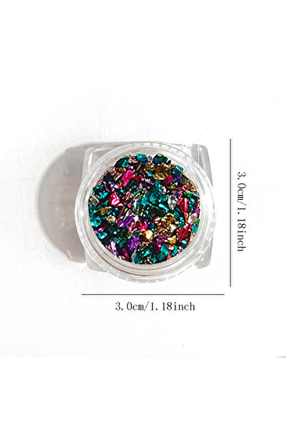 Choice صندوق واحد متعدد من زينة الأظافر اليابانية ذات الرؤوس الكروية والحصى، ...