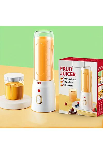 Choice WHITE Portable Wireless Blender Electric Fruit Juicer Machine For Orange Ice Crushing 10 Blades Auxi