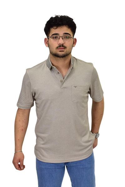 Raymons Men's Polo Neck Pocket Mercerized T-Shirt 6270 Bgl-St04535