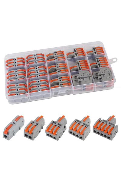 AOKIN 32pcs 32Pcs Lever Wire Connectors, DIY Mini Compact Splicing Assortment Quick Electrical Connector K