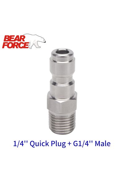 BEAR FORCE High Pressure Washer Car Washer Snow Foam Lance Foam Nozzle Adapter Connector 1/4" Quick Release ...