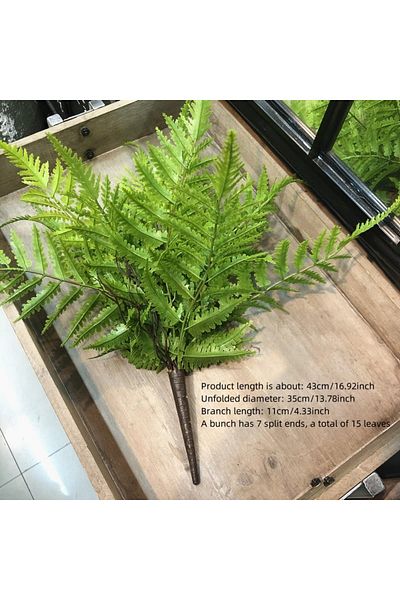 Choice 1pcs Da Fern 1pcs Artificial Plants Bedroom Party Home Decoration With 7 Branchs Diy Fake Green Pers