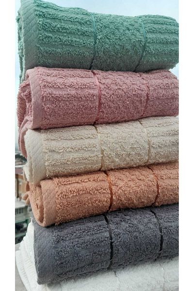 VİLERA HOME Cotton 6-Piece Hand and Face Towel Set