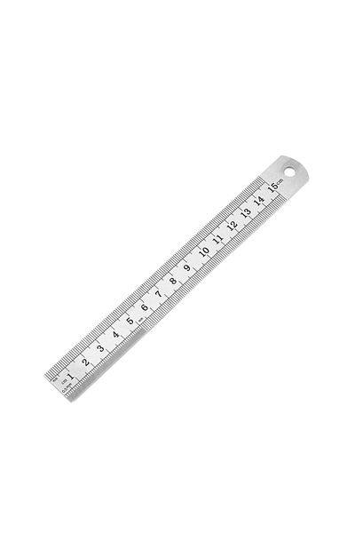 VKTECH 150mm 15-50cm Double Side Scale Stainless Steel Metal Straight Ruler Measuring Tool Precision Measur
