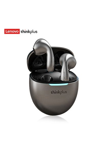 Choice3 Gray 2025 Original Lenovo LP48 TWS Earphone Wireless Bluetooth 5.4 Headset Half In Ear Noise Reducti