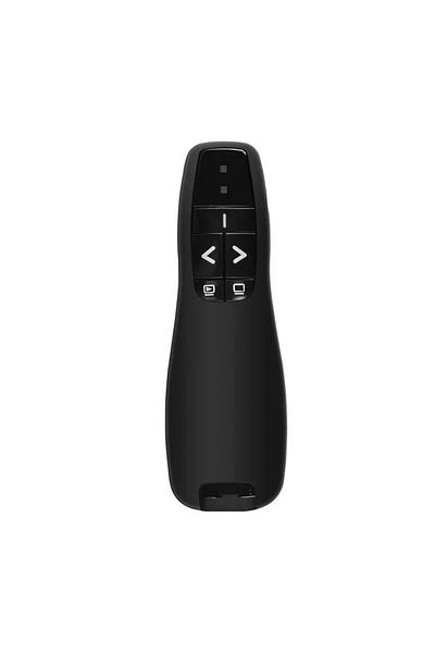Choice جهاز Y-400 اللاسلكي لعرض بوربوينت باوربوينت بتردد 2.4 جيجاهرتز، مزود بمؤشر قلم قلاب ومنفذ USB وشاشة عرض نقرة مع بطارية حمراء