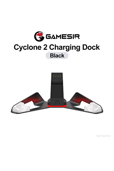 Choice1 قاعدة شحن ووحدة تحكم لاسلكية لجهاز GameSir Cyclone 2 باللون الأسود، م...
