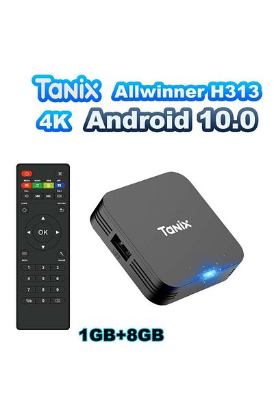 Choice 1GB 8GB TANIX TX1 Android 10.0 Allwinner H313 Quad Core 4K HDR Mini Game TV Stick 2.4G Wifi RAM 1GB