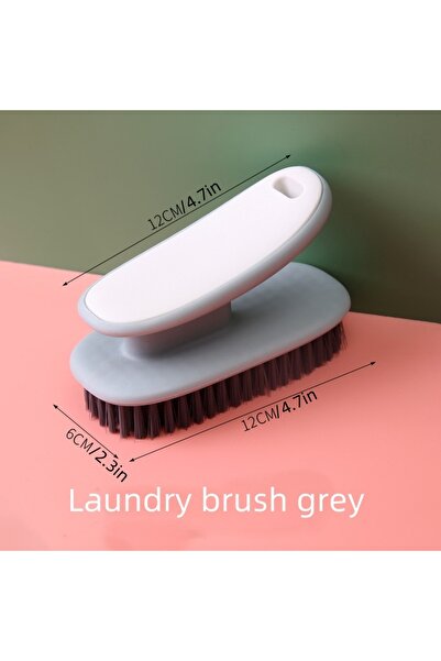 Choice1 فرشاة غسيل رمادية، فرشاة تنظيف متعددة الوظائف بمقبض طويل وشعيرات ناعم...