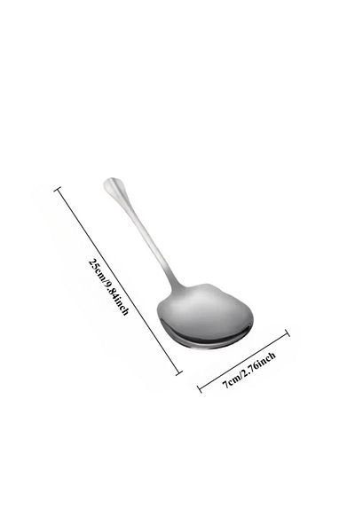 Choice Big square spoon Stainless Steel Large Stainless Steel Rice Spoon Ergonomic Metal Serving Spoon Kitc