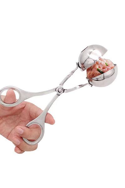 Choice Large Meat Ball Maker Tool Stainless Steel Clip Round Rice Ball Shaper Spoon Meatball Making Mold No