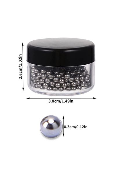 Choice 400pcs 400Pcs 304 Stainless Steel Cleaning Beads 3mm for Glass Bottles Wine Glass Cleaning Beads for