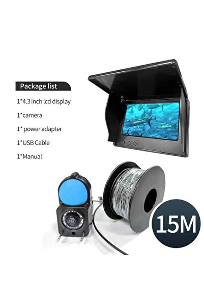 Choice3 4.3 INCH 15M Underwater camera 1080p 4.3 inch lcd Endose camera Water...