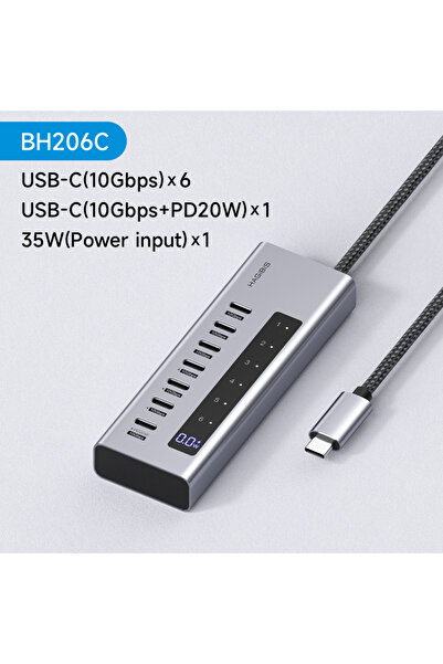 Choice لا يوجد مفتاح - 7 في 1 موزع USB-C من نوع Hagibis مع مفاتيح تشغيل/إيقاف...