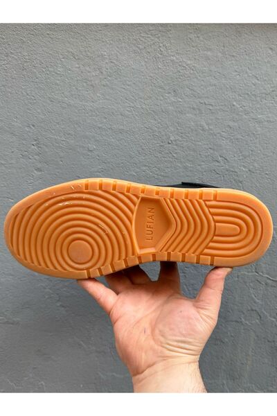 Lufian DÜZ KAUÇUK TABAN ERKEK SNEAKER, COMFORT İÇ PED, CİLT DIŞ MALZEME