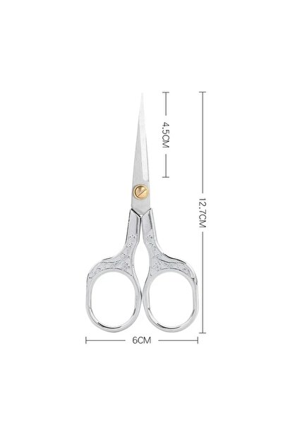 Choice3 مقص عتيق من الفولاذ المقاوم للصدأ المتين ذو اللون الفضي الحاد، تطريز ...