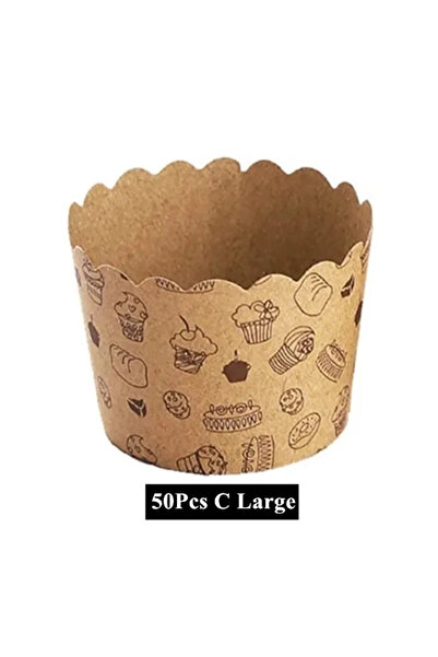Choice مجموعة كبيرة من 50 قطعة من أكواب ورقية للكب كيك وأكواب الخبز ومستلزمات حفلات المخابز وقوالب كعك الزفاف