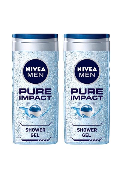 NIVEA Men Pure Impact Shower Gel Value Pack 2 x 250 ml
