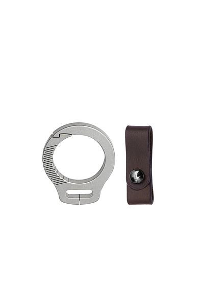 Choice Silver Titanium Alloy Car Keychain Mountaineering Buckle EDC Daily Tools Minimalist Advanced Key Acc