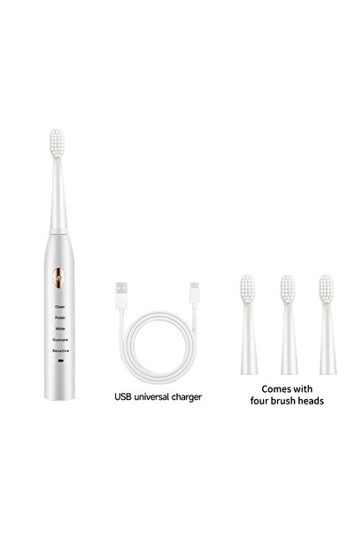 Choice White Jian Brand Sonic Electric Toothbrush Adult Electric 5 Gear Mode ...