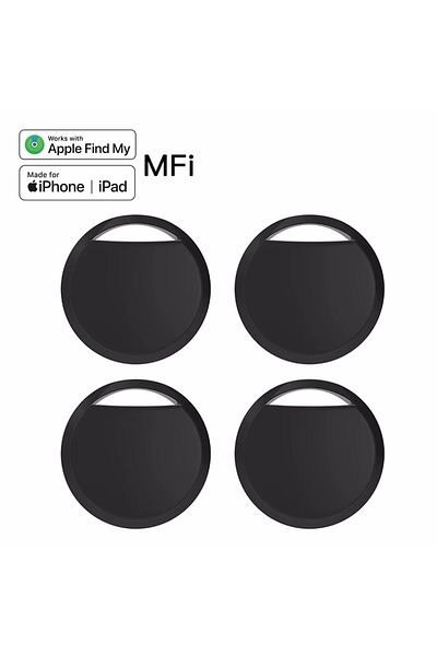 Choice 4PCS Black Airtag Bluetooth GPS Trackers IPX 5 Waterproof Sport Tracking Find My Elderly Kids Pets A