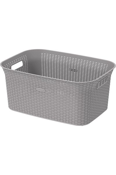 COOYA Laundry Basket, Versatile Storage for Dirty Clothes, Baby Toys, and Living Room, Gray