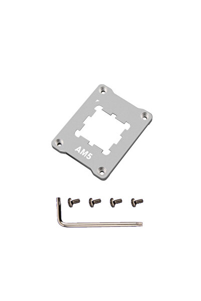 Choice1 مشبك تثبيت إطار تصحيح انحناء وحدة المعالجة المركزية ASF AM5 من الألومنيوم العالمي Silvery AM5 مضاد للانحناء من AMD
