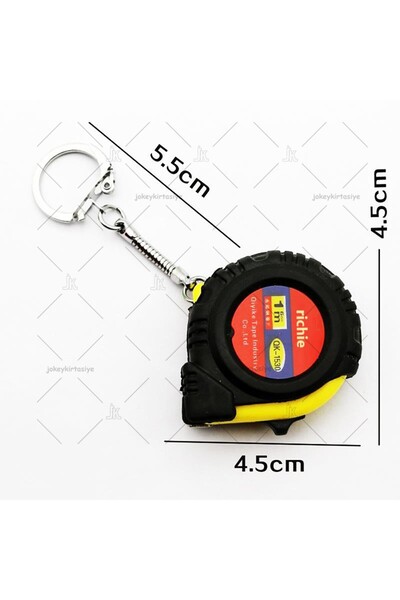 JokeyKırtasiye Cep tipi Anahtarlıklı Otomatik ÇELİK MEZURA (1.metre)