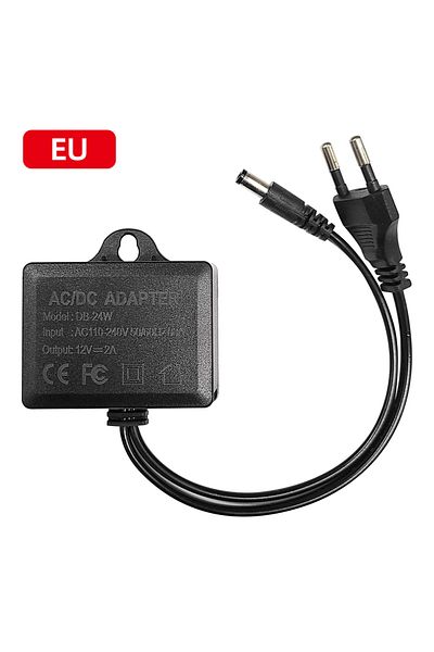 Choice Eu plug KERUI AC/DC 12V 2A CCTV Camera Power Adapter Outdoor Waterproof EU US Plug Adapter CCTV Came