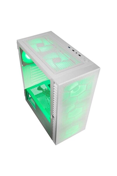 Kolink Carcasa Kolink Observatory HF Mesh ARGB White, Middle Tower, Tempered glass (Alb)