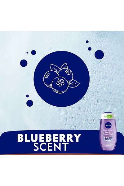 NIVEA Fresh Powerfruit Shower Gel Value Pack 2x250ml Refreshing Body Wash