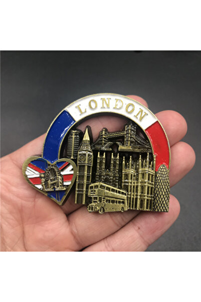 Choice مغناطيس ثلاجة معدني المملكة المتحدة إيطاليا روما فرنسا باريس أمريكا قط...