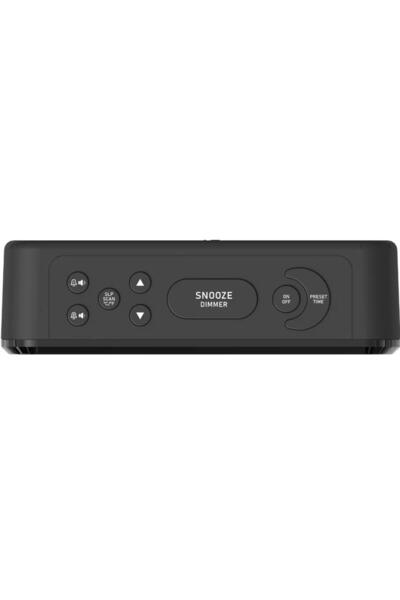 AKAI AKAI ACR-1080 Clock Radio, LED Display, Humidity and Temperature Indicator (Black)