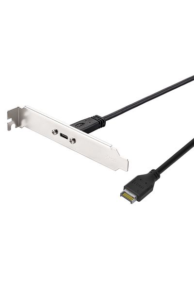 Choice RGEEK 50 سم منفذ USB 3.1 أحادي المنفذ للوحة الأمامية من النوع E إلى موصل USB-C من النوع C أنثى