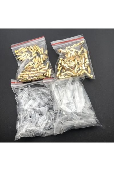 Choice 200PCS 3.9mm Bullet Connectors Kit Brass Bullet Male & Female Wire Terminals Connector with Insul...
