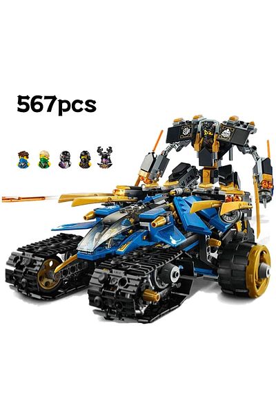 GSF No Original Box 576pcs 576pcs Technical Ninja Thunder Raider Mechanical Warrior Robot Mecha Building
