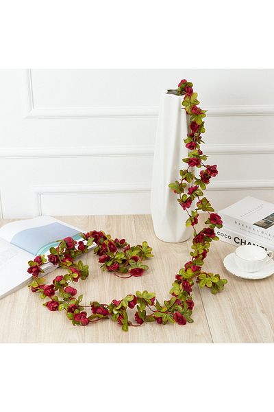 Choice Burgundy 250CM Artificial Rose Flowers for Wedding Home Room Decoration Spring Autumn Garden Arch Ch