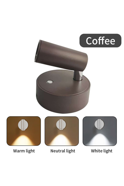 Choice مصباح جداري LED قابل لإعادة الشحن عبر منفذ USB، مزود بمفتاح لمس، قابل لتعديل شدة الإضاءة، مناسب للاستخدام بجانب السرير.