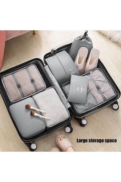 COOYA 7 sets of storage bags, save time and space, suitable for family vacation, camping, travel