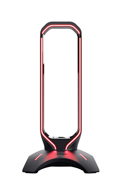 Trust Trust GXT 265 Cintar RGB Headphone Stand, 2 x USB 2.0 (Black)