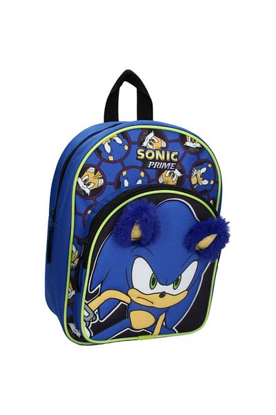 Sonic Ghiozdan gradinita 3D Sonic Likewise, 31x23x10 cm, bretele ergonomice si ajustabile, Albastru