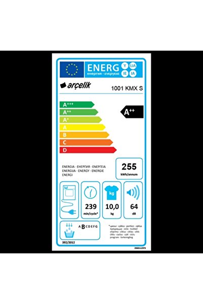 Arçelik 1001 KMX S Kurutma Makinesi
